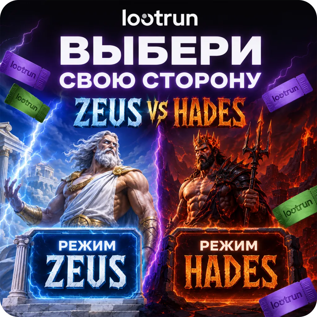 Режимы Zeus vs Hades Lootrun